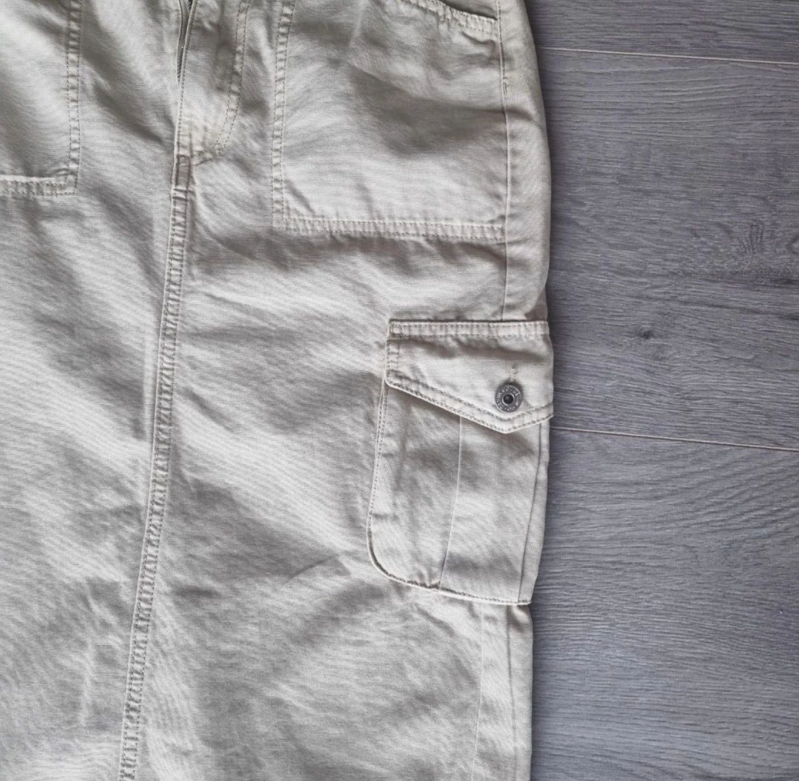 Rita Ora x Primark cargo maxi rok beige zandkleurige kokerrok 36 S – photo 3